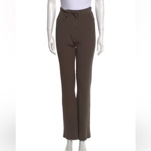 Nanushka Rib Knit Drawstring Waist Pants - Brown